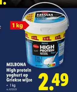 Lidl High protein yoghurt op Griekse wijze aanbieding