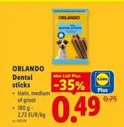Lidl Dental sticks aanbieding