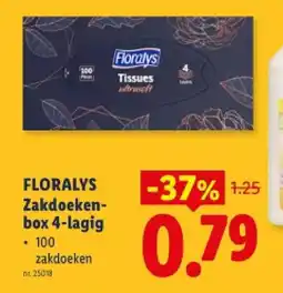 Lidl Zakdoekenbox 4-lagig aanbieding