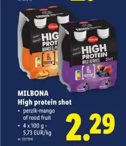 Lidl High protein shot aanbieding