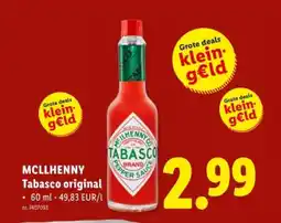 Lidl Tabasco original aanbieding