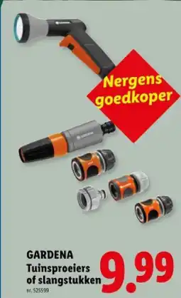 Lidl Tuinsproeiers of slangstukken aanbieding