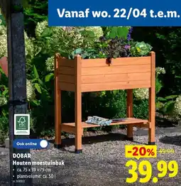 Lidl Houten moestuinbak aanbieding