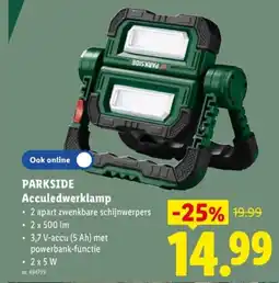 Lidl Acculedwerklamp aanbieding