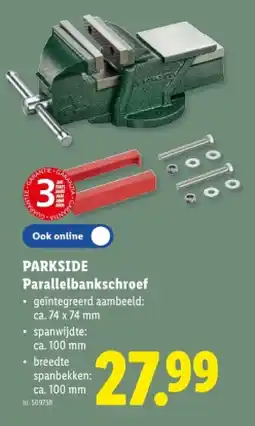 Lidl Parallelbankschroef aanbieding