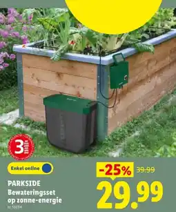 Lidl Bewateringsset op zonne-energie aanbieding