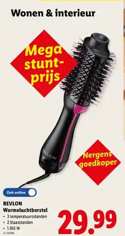 Lidl Warmeluchtborstel aanbieding