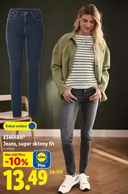 Lidl Jeans, super skinny fit aanbieding
