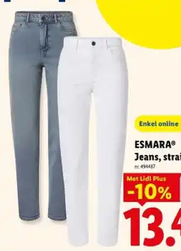 Lidl Jeans, straight fit aanbieding