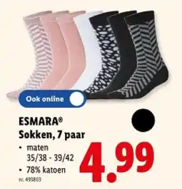 Lidl Sokken, 7 paar aanbieding