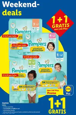 Lidl PAMPERS Luiers aanbieding