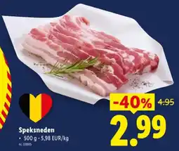 Lidl Speksneden aanbieding