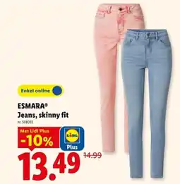 Lidl Jeans, skinny fit aanbieding