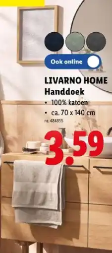 Lidl Handdoek aanbieding
