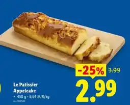 Lidl Le Patissier Appelcak aanbieding