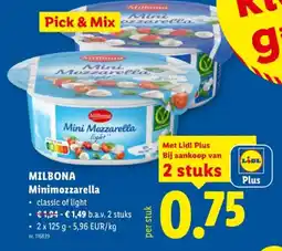 Lidl Minimozzarella aanbieding