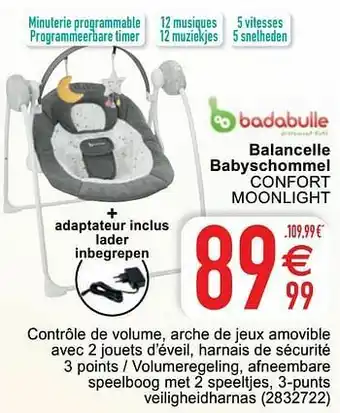 Cora Balancelle babyschommel confort moonlight aanbieding
