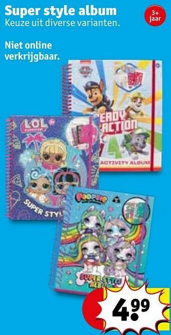 Kruidvat Super style album aanbieding