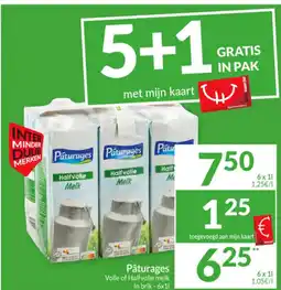 Intermarché Pâturages Volle of Halfvolle melk aanbieding