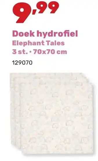 Doek hydrofiel Elephant Tales