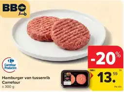Carrefour Market Hamburger van tussenrib aanbieding