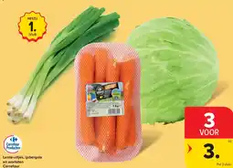 Carrefour Market Lente-uitjes, ijsbergsla en wortelen aanbieding