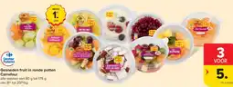 Carrefour Market Gesneden fruit in ronde potten aanbieding
