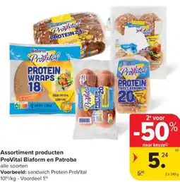 Carrefour Market Assortiment producten ProVital Biaform en Patroba aanbieding