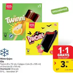 Carrefour Market Ola Waterijsjes aanbieding