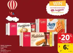 Carrefour Market Lotus Wafels, frangipanes en gebakjes aanbieding