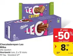 Carrefour Market Milka Chocoladerepen Leo aanbieding