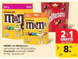 Carrefour Market M&M's en Maltesers aanbieding