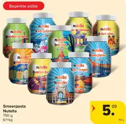 Carrefour Market Nutella Smeerpasta aanbieding