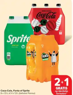 Carrefour Market Coca-Cola, Fanta of Sprite aanbieding