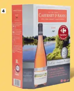 Carrefour Market Loire La Cave d'Augustin Florent Cabernet d'Anjou rose aanbieding