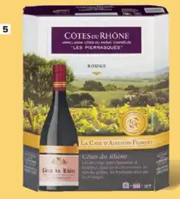 Carrefour Market Cotes du Rhone Les Pierrasques La Cave d'Augustin Florent Rood aanbieding