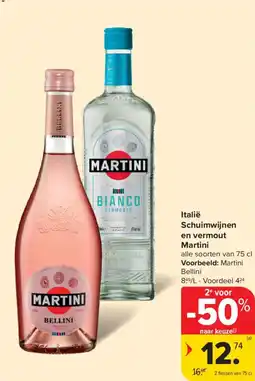Carrefour Market Martini Schuimwijnen en vermout aanbieding