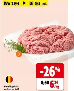 Colruyt Bereid Gehakt Varken en Kalf aanbieding