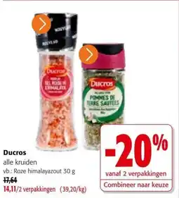 Colruyt Ducros alle kruiden aanbieding