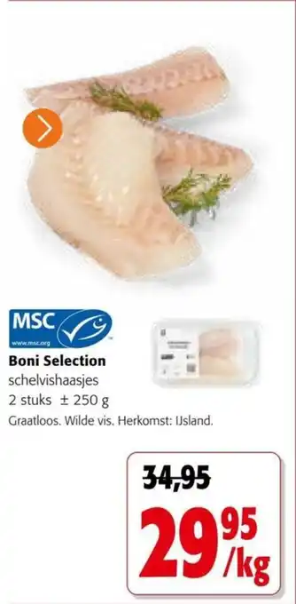 Colruyt Boni Selection Schelvishaasjes aanbieding