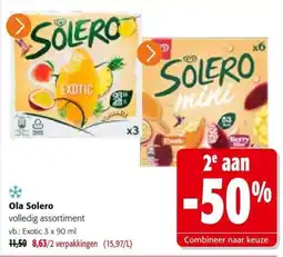Colruyt Ola Solero volledig assortiment aanbieding
