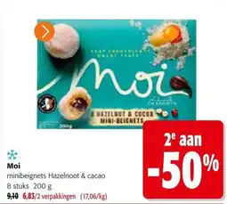 Colruyt Moi Minibeignets Hazelnoot & Cacao aanbieding