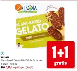 Colruyt Valsoia Plant-Based Gelato Mini Triple Pistachio aanbieding