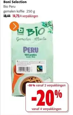 Colruyt Boni Selection Bio Peru Gemalen Koffie aanbieding