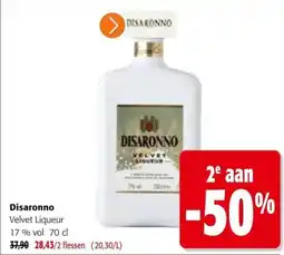 Colruyt Disaronno Velvet Liqueur 17% vol aanbieding