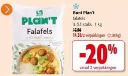 Colruyt Boni Plan't aanbieding