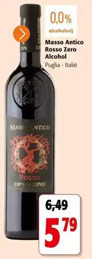 Colruyt Masso Antico Rosso Zero Alcohol aanbieding