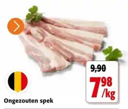 Colruyt Ongezouten spek aanbieding