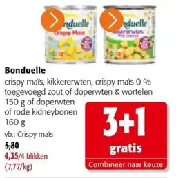 Colruyt Bonduelle aanbieding