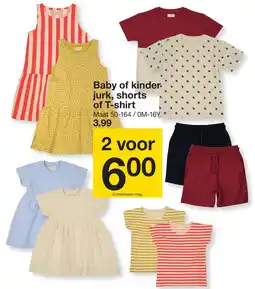 Zeeman Baby of kinder jurk, shorts of T-shirt aanbieding